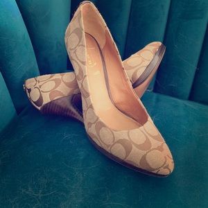 Coach heels, never worn